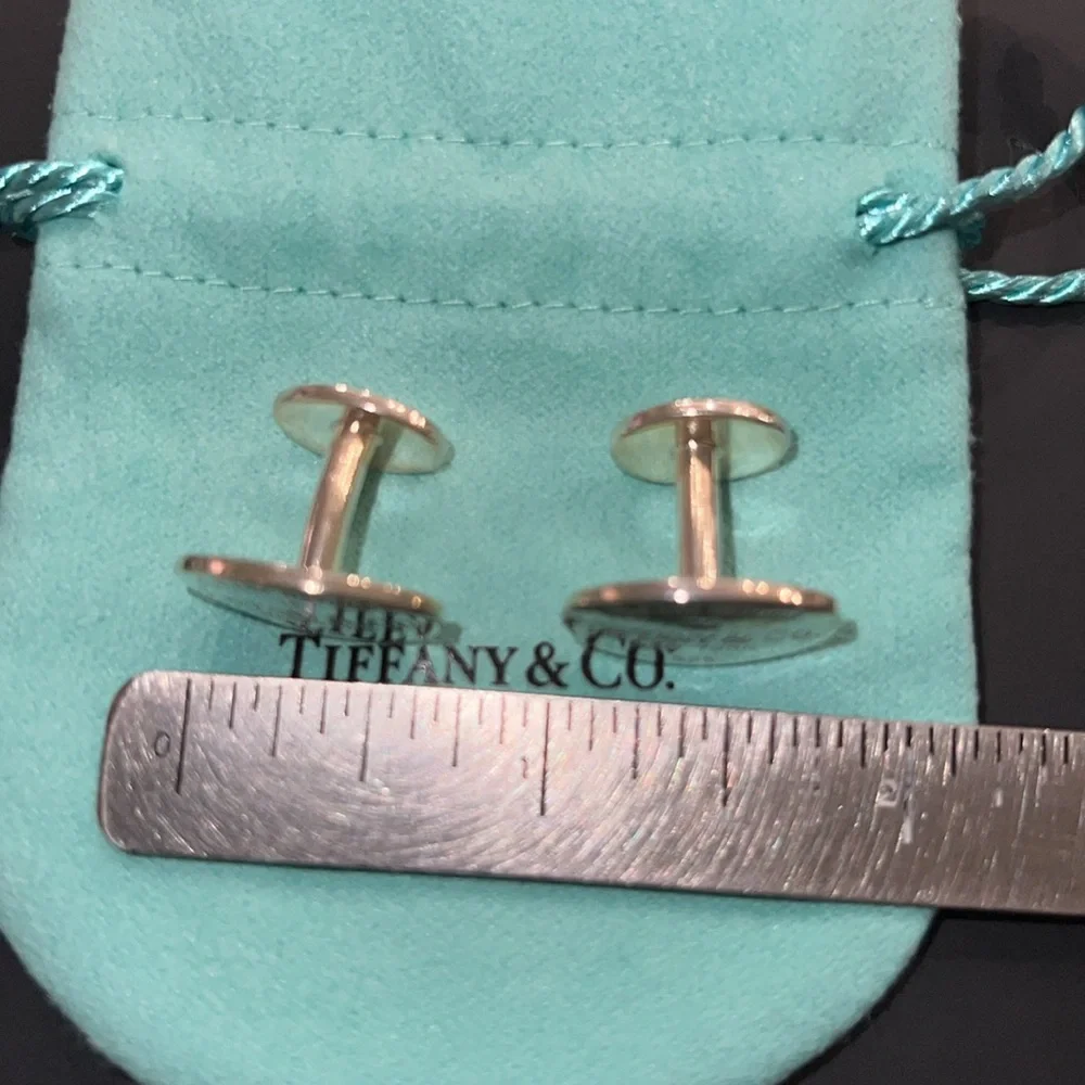 Tiffany & Co. Please Return to Tiffany Cuff Links-Authentic-EUC